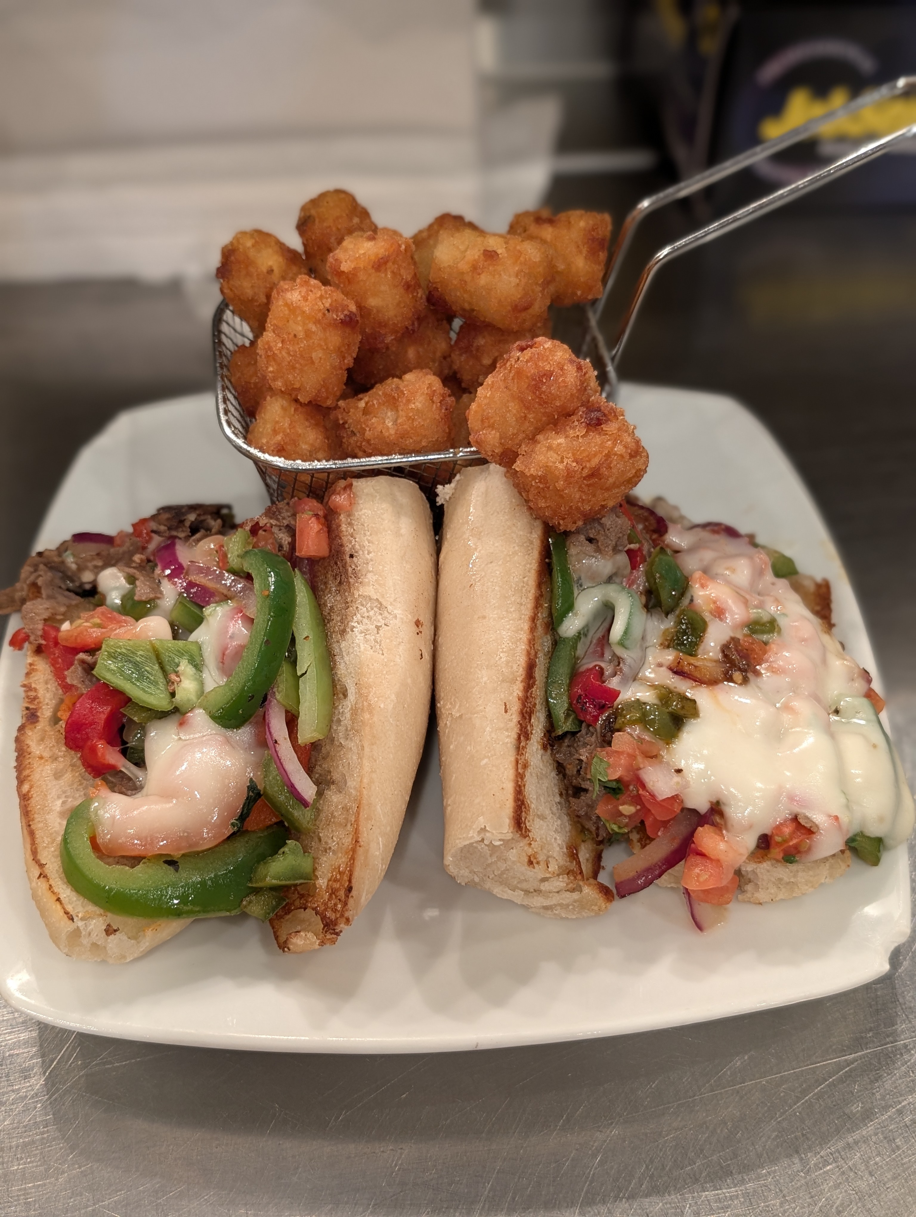 Fiesta Philly on a homemade hoagie